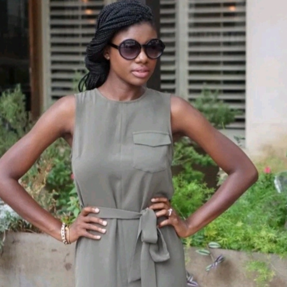 Who What Wear Olive Green Dress